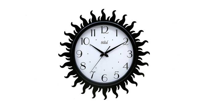 Sirius Wall Clock (Black) by Urban Ladder - Front View Design 1 - 381524