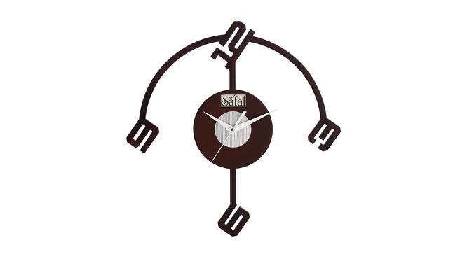 Vyn Wall Clock (Brown) by Urban Ladder - Front View Design 1 - 381529