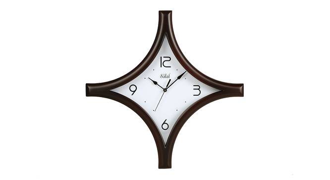 Zorion Wall Clock (Brown) by Urban Ladder - Front View Design 1 - 381534