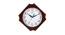 Syfyn Wall Clock (Brown) by Urban Ladder - Front View Design 1 - 381539