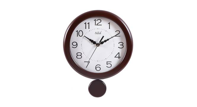 Thalia Wall Clock (Brown) by Urban Ladder - Front View Design 1 - 381540