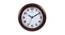 Vasha Wall Clock (Brown) by Urban Ladder - Front View Design 1 - 381542