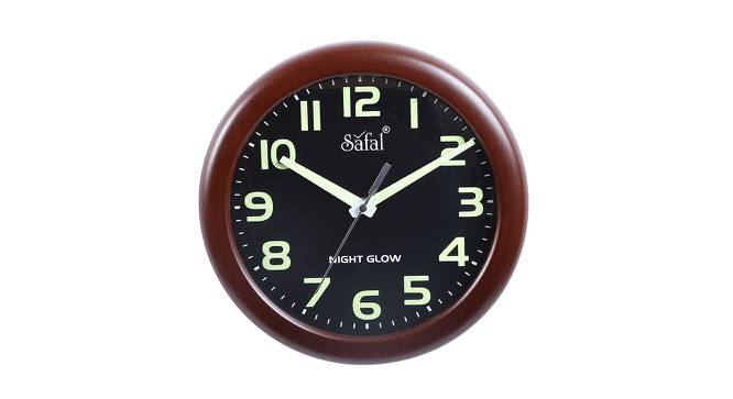 Yvanna Wall Clock (Brown) by Urban Ladder - Front View Design 1 - 381544
