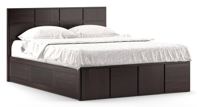 Astoria Storage Bed (Mahogany Finish, Queen Size) by Urban Ladder - Cross View Design 1 Details - 381593