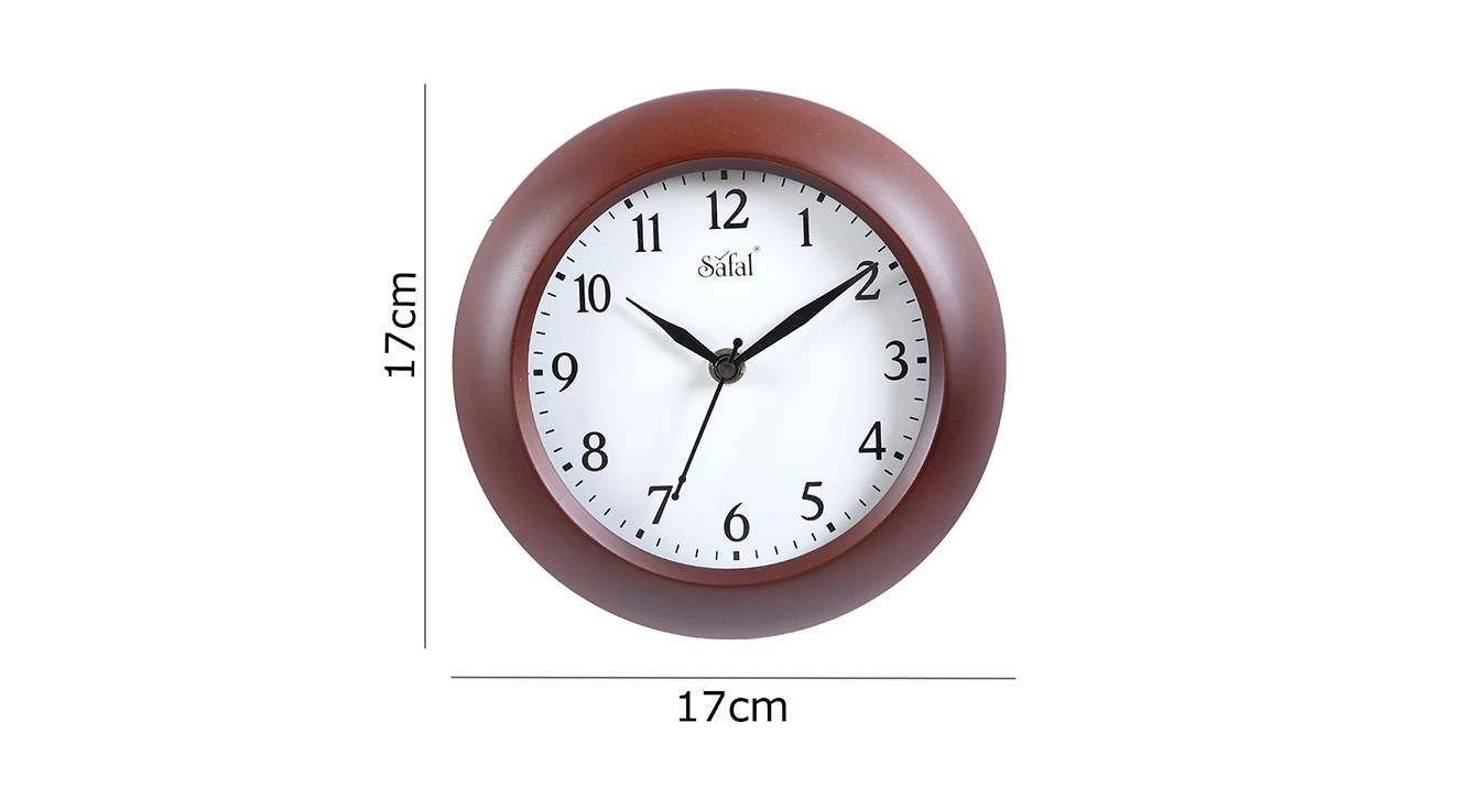 Lunarex wall clock brown 6