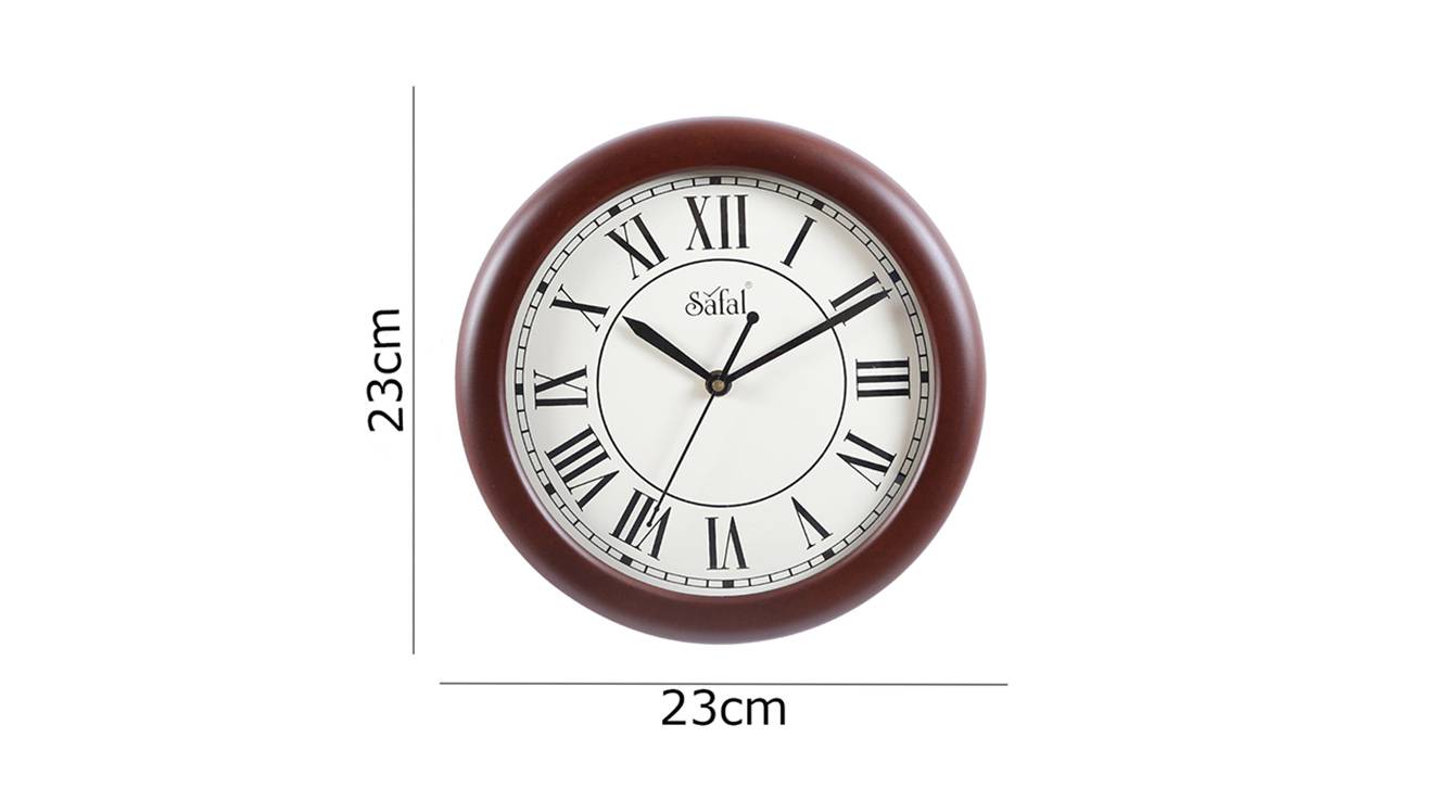 Lyra wall clock brown 6
