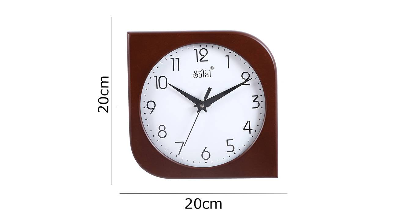Sarielle wall clock brown 6