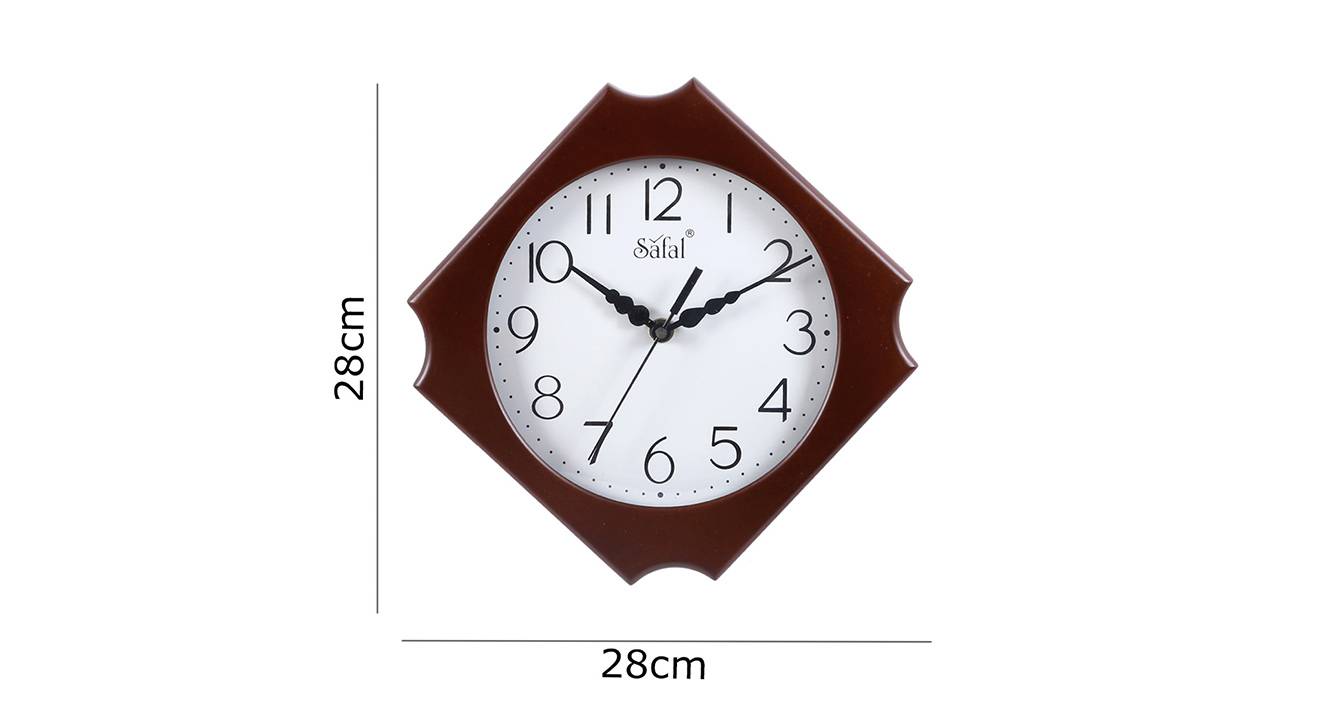 Syfyn wall clock brown 6