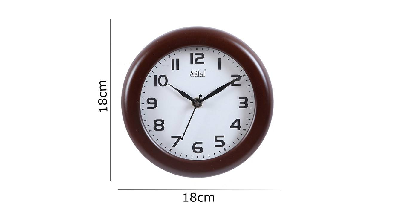 Vasha wall clock brown 6