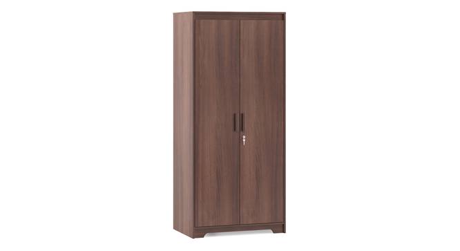 Hilton 2 Door Wardrobe (Without Mirror, Without Drawer Configuration, Spiced Acacia Finish, With Lock, 5.95 Feet Height) by Urban Ladder - Cross View Design 1 - 381621