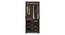 Hilton 2 Door Wardrobe (With Mirror, Without Drawer Configuration, Spiced Acacia Finish, With Lock, 5.95 Feet Height) by Urban Ladder - Front View Design 1 Details - 381630
