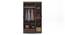 Hilton 3 Door Wardrobe (1 Drawer Configuration, With Mirror, Spiced Acacia Finish, With Lock) by Urban Ladder - Front View Design 1 Details - 381636