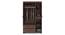 Hilton 3 Door Wardrobe (2 Drawer Configuration, With Mirror, Spiced Acacia Finish, With Lock) by Urban Ladder - Front View Design 1 Details - 381643