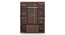 Hilton 4 Door Wardrobe (2 Drawer Configuration, With Mirror, Spiced Acacia Finish, With Lock) by Urban Ladder - Image 1 Design 1 - 381658