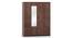Hilton 4 Door Wardrobe (With Mirror, 4 Drawer Configuration, Spiced Acacia Finish, With Lock) by Urban Ladder - Cross View Design 1 - 381662