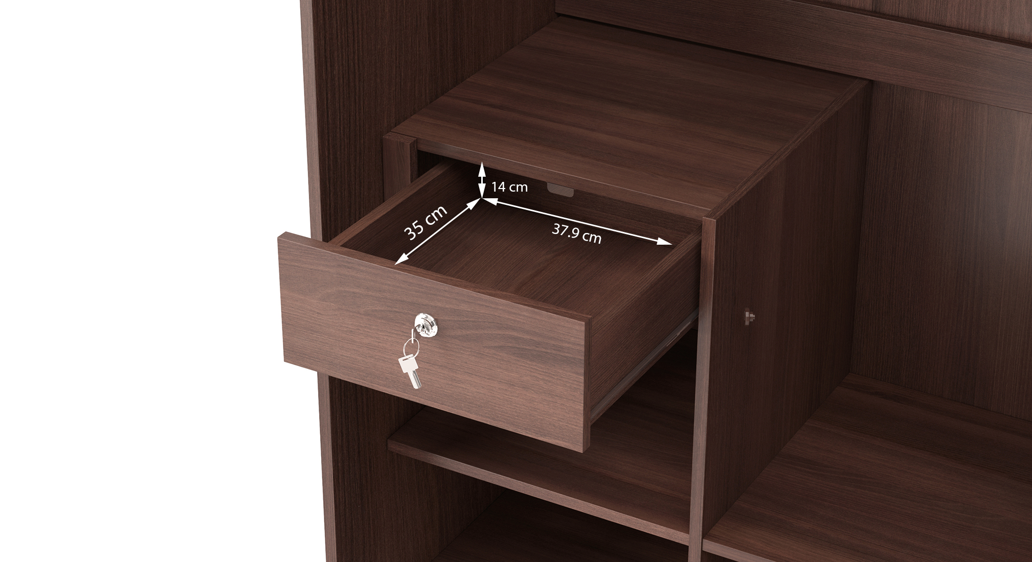 Miller 2 door wardrobe finish two tone 4