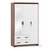 Miller 3 door wardrobe 2 drawer finish two tone lp