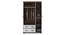 Miller 3 Door Wardrobe (Two-Tone Finish, 2 Drawer Configuration, With Mirror, With Lock) by Urban Ladder - Front View Design 1 Details - 381904