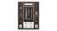 Miller 4 Door Wardrobe (Two-Tone Finish, 2 Drawer Configuration, With Mirror, With Lock) by Urban Ladder - Front View Design 1 Details - 381917
