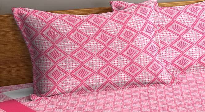 Abby Bedcover (Pink, King Size) by Urban Ladder - Cross View Design 1 - 381947