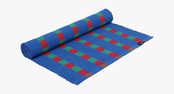 Carina Dhurrie (Blue, 120 x 50 cm  (47" x 20") Carpet Size) by Urban Ladder - Cross View Design 1 - 382106