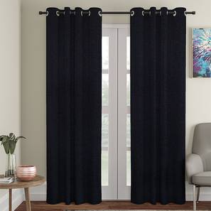 Danni door curtains set of 2 black lp