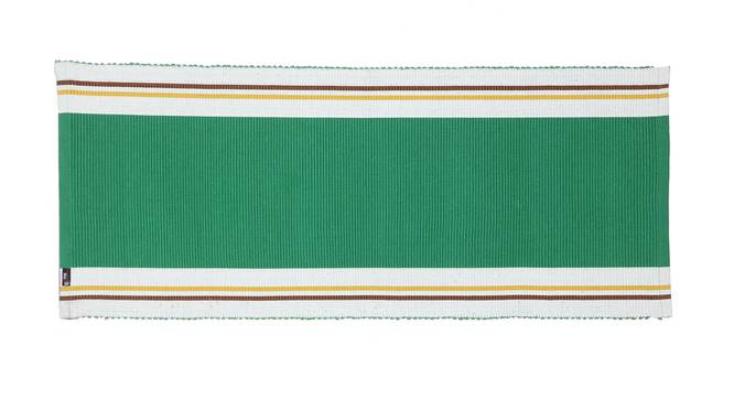 Destiny Dhurrie (Green, 120 x 50 cm  (47" x 20") Carpet Size) by Urban Ladder - Front View Design 1 - 382214