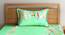 Emma Bedsheet Set (Green, Single Size) by Urban Ladder - Front View Design 1 - 382301