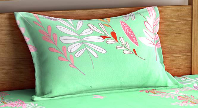 Emma Bedsheet Set (Green, Single Size) by Urban Ladder - Cross View Design 1 - 382311