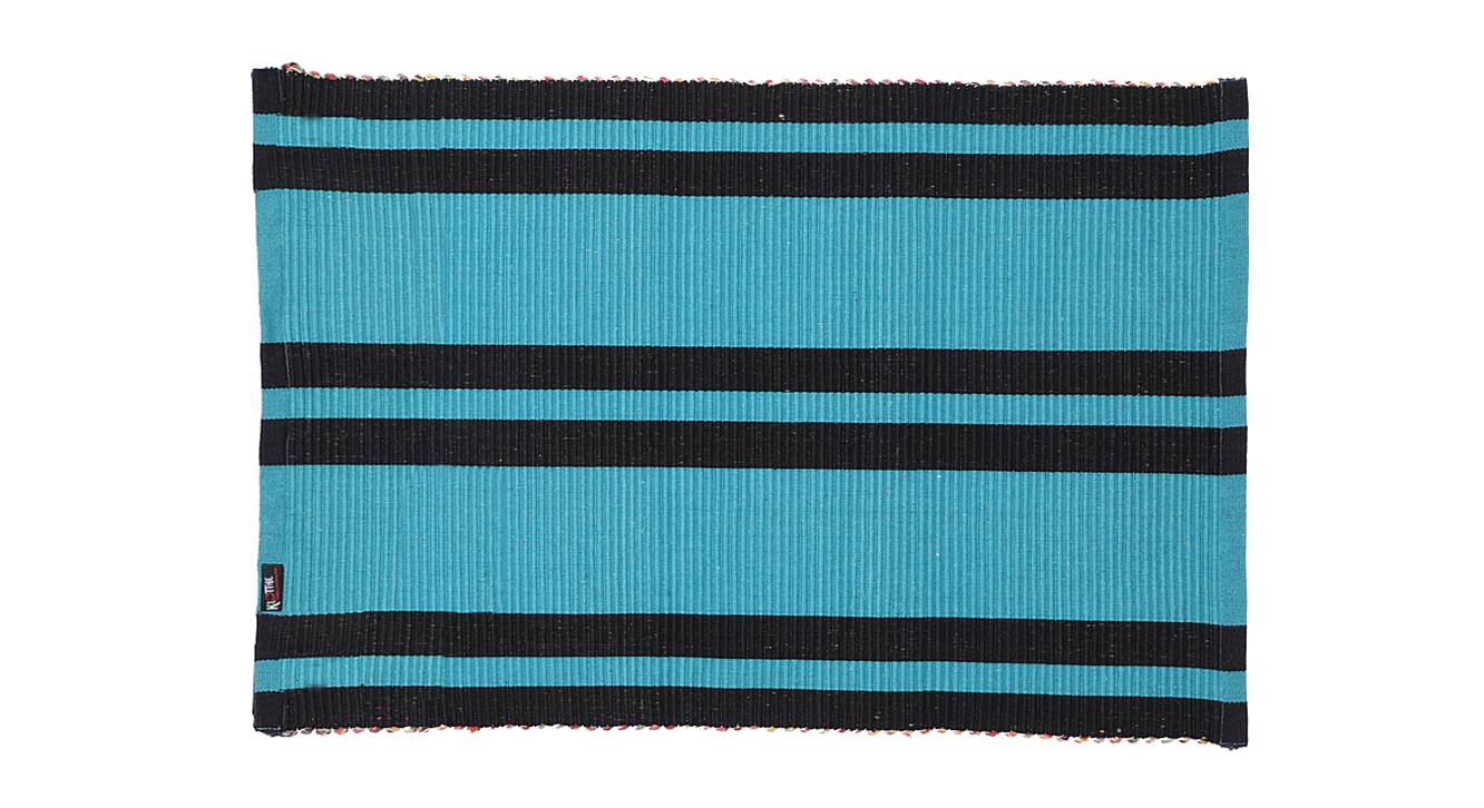 Blue Cotton Doormat Urban Ladder