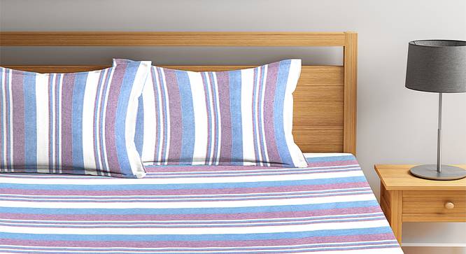 Flynn Bedcover (Blue, King Size) by Urban Ladder - Front View Design 1 - 382349