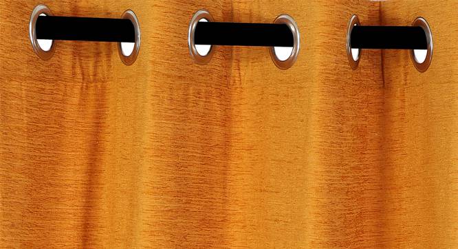 Freddie Door Curtains (Brown, 270 x 120 cm  (106" x 47") Curtain Size) by Urban Ladder - Front View Design 1 - 382386