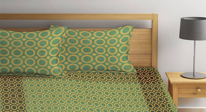 Jasmin Bedcover (Green, King Size) by Urban Ladder - Front View Design 1 - 382559