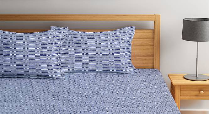 Joey Bedcover (Blue, King Size) by Urban Ladder - Front View Design 1 - 382596