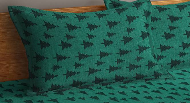 Kaitlyn Bedcover (Green, King Size) by Urban Ladder - Cross View Design 1 - 382646