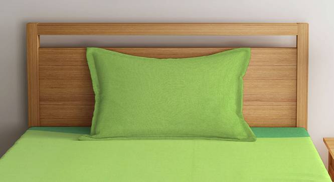 Matthew Bedsheet Set (Green, Single Size) by Urban Ladder - Front View Design 1 - 382802