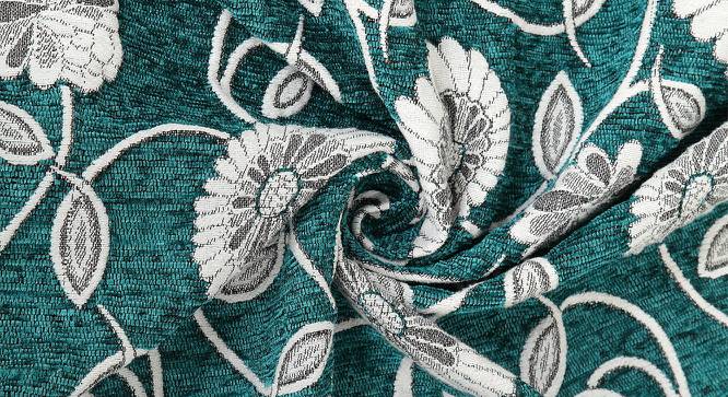 Marlow Door Curtains (Turquoise, 270 x 120 cm  (106" x 47") Curtain Size) by Urban Ladder - Cross View Design 1 - 382814