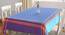 Mila Table Cover (Blue, 150 x 150 cm  (60" x 60") Size) by Urban Ladder - Front View Design 1 - 382842