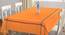 Nellie Table Cover (Orange, 150 x 150 cm  (60" x 60") Size) by Urban Ladder - Front View Design 1 - 382886