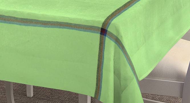 Petit Table Cover (150 x 230 cm  (60" x 90") Size, Light Green) by Urban Ladder - Cross View Design 1 - 382941