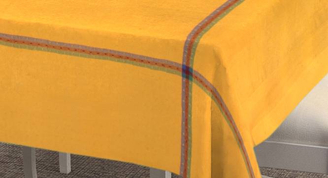 Piccolo Table Cover (Yellow, 150 x 230 cm  (60" x 90") Size) by Urban Ladder - Cross View Design 1 - 382942