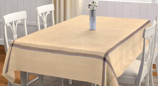 Pippa Table Cover (Beige, 150 x 230 cm  (60" x 90") Size) by Urban Ladder - Front View Design 1 - 382978