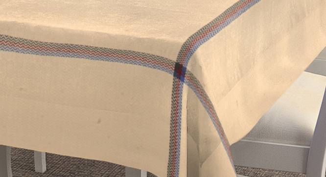 Pippa Table Cover (Beige, 150 x 230 cm  (60" x 90") Size) by Urban Ladder - Cross View Design 1 - 382987