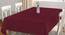 Shayla Table Cover (Maroon, 182 x 132 cm  (72" x 52") Size) by Urban Ladder - Front View Design 1 - 383070