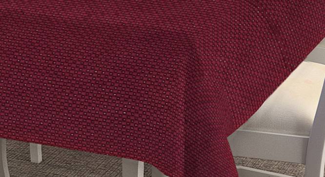 Shayla Table Cover (Maroon, 182 x 132 cm  (72" x 52") Size) by Urban Ladder - Cross View Design 1 - 383079