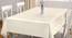 Sigilla Table Cover (Off White, 182 x 132 cm  (72" x 52") Size) by Urban Ladder - Front View Design 1 - 383112