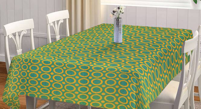 Siofra Table Cover (Green, 182 x 132 cm  (72" x 52") Size) by Urban Ladder - Front View Design 1 - 383113