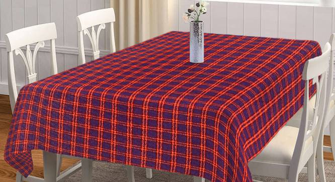 Tipper Table Cover (Purple, 182 x 132 cm  (72" x 52") Size) by Urban Ladder - Front View Design 1 - 383205