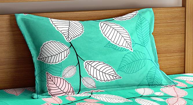 Tryamon Bedsheet Set (Green, Single Size) by Urban Ladder - Cross View Design 1 - 383217