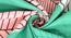 Tryamon Bedsheet Set (Green, Single Size) by Urban Ladder - Design 1 Side View - 383226